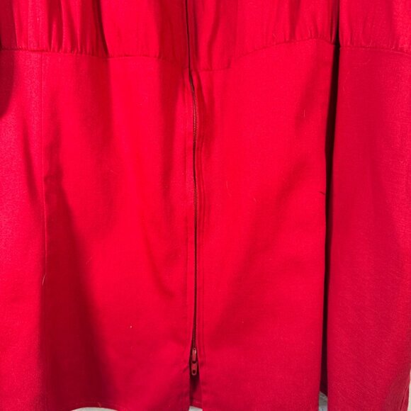 Pinup Couture Womens Red Off-Shoulder Peasant Blouse 4X - Picture 4 of 6